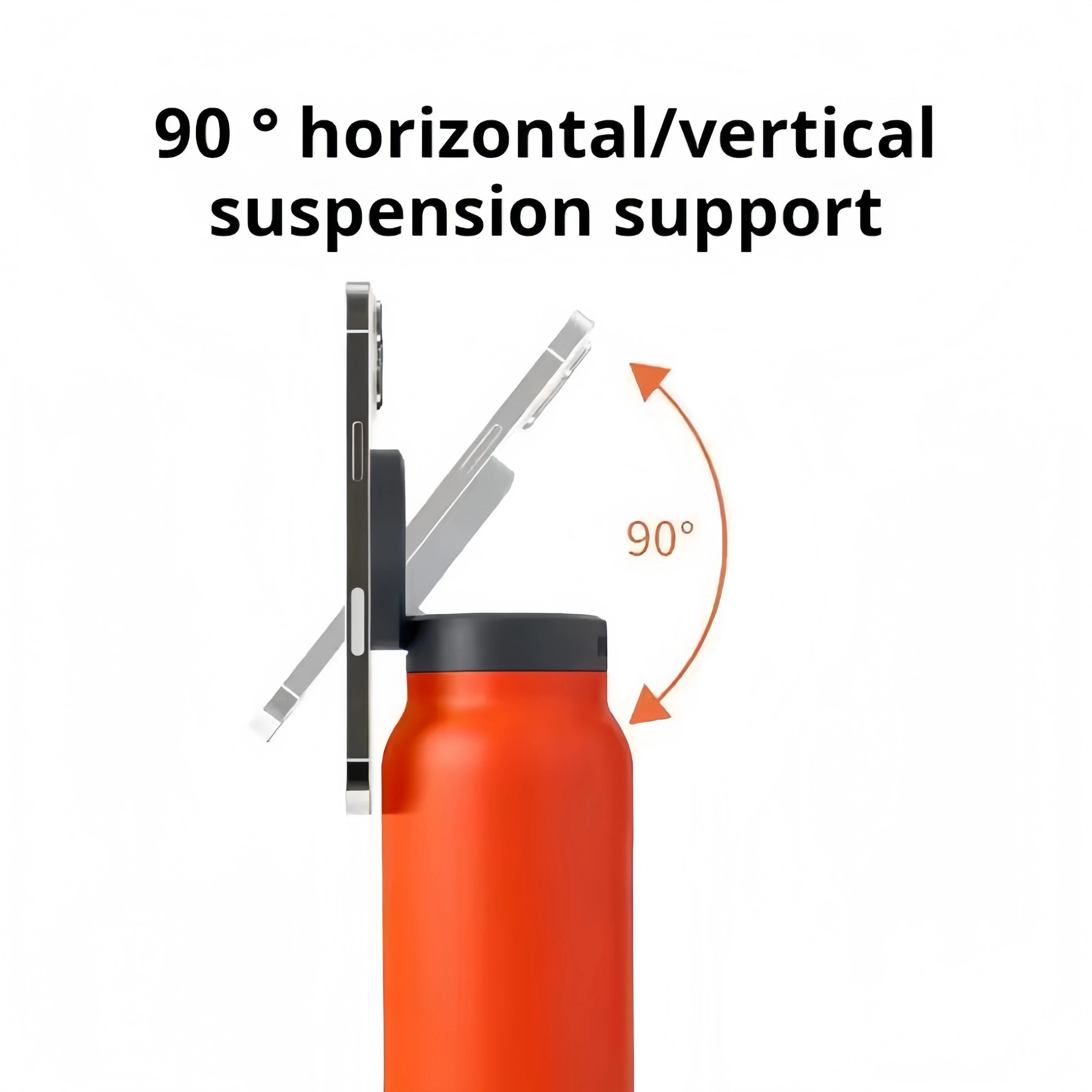 Water Mug With Magnetic Phone Holder