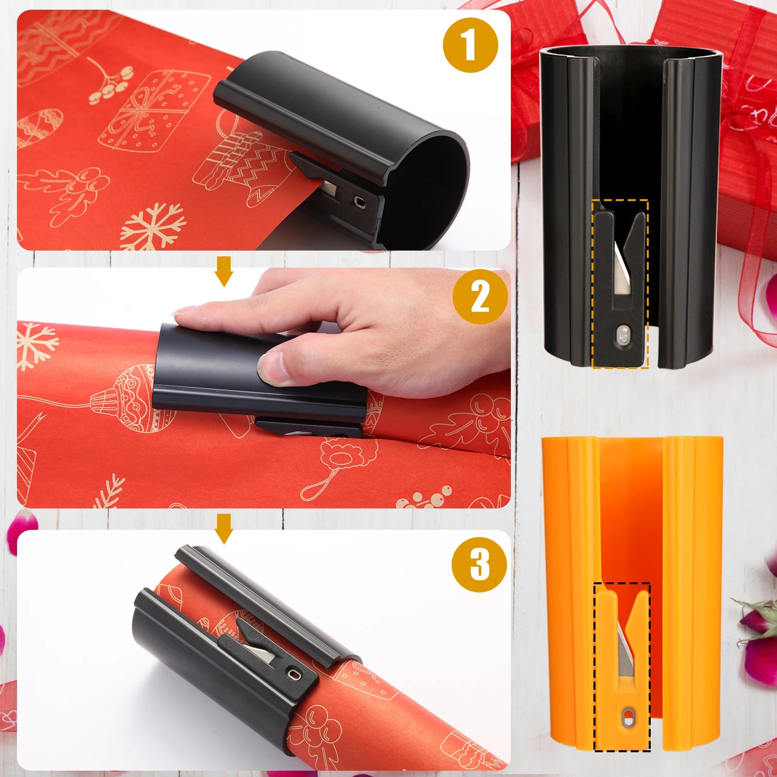 Sliding Wrapping Paper Cutter