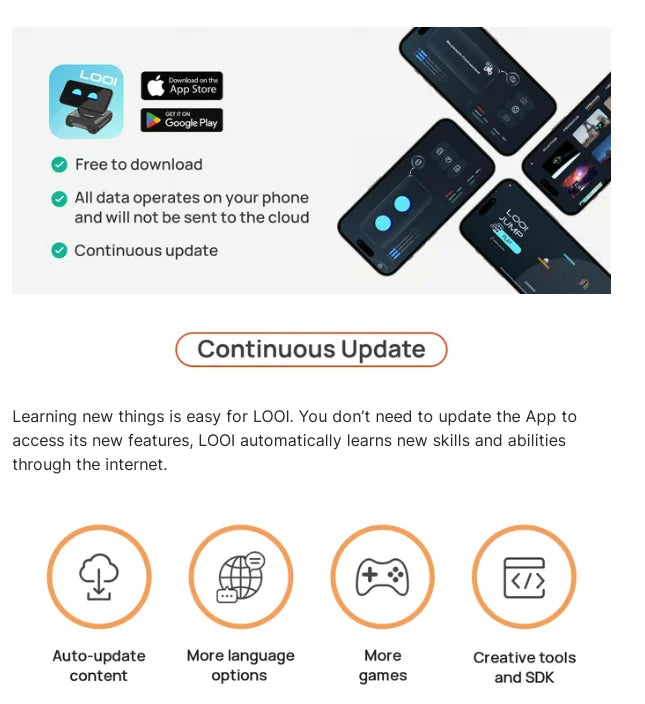 looi robot smartphone