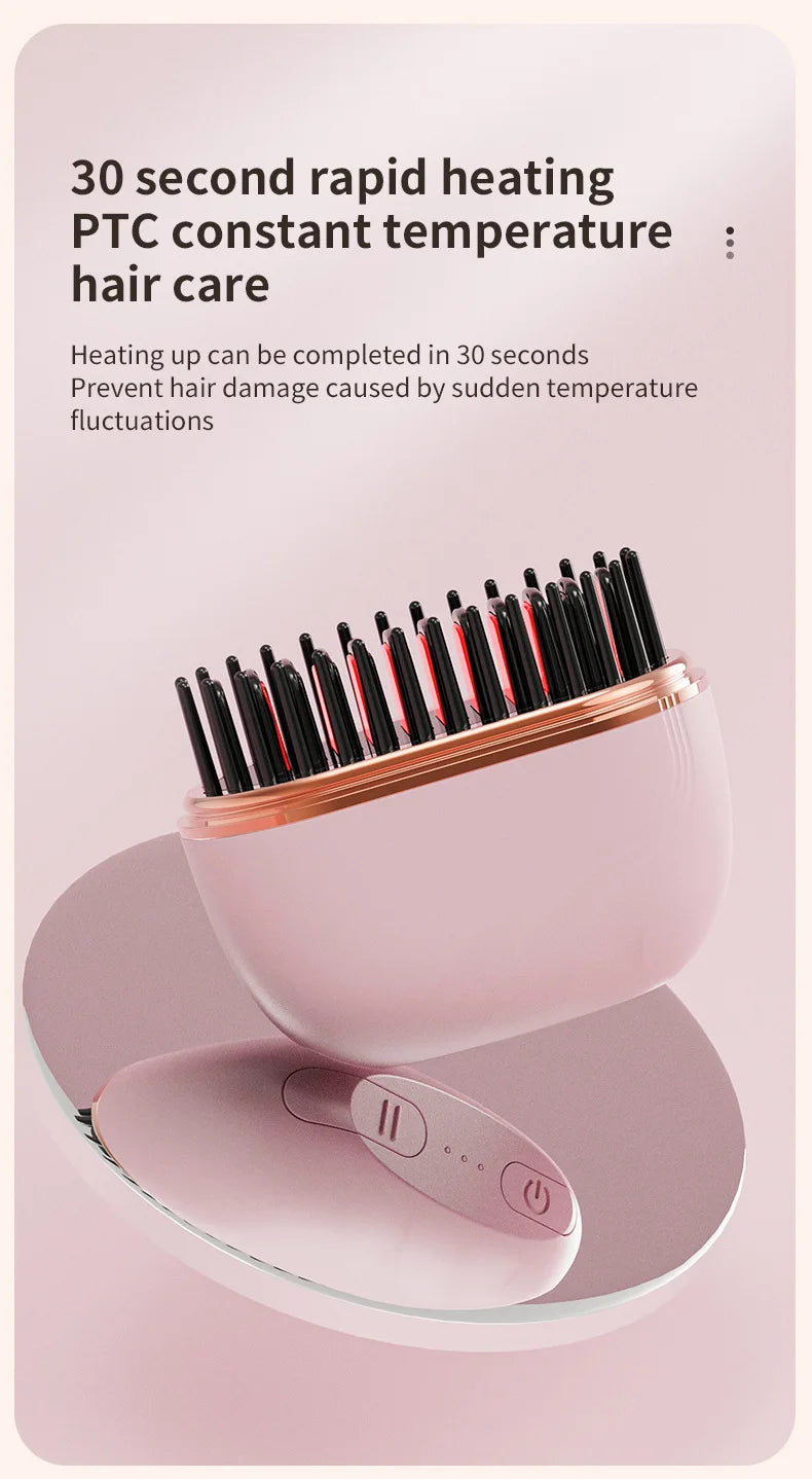 Hair Straightening Comb Portable