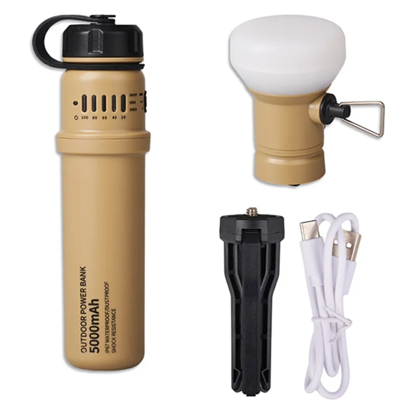 Outdoor Power Bank with Camping Light