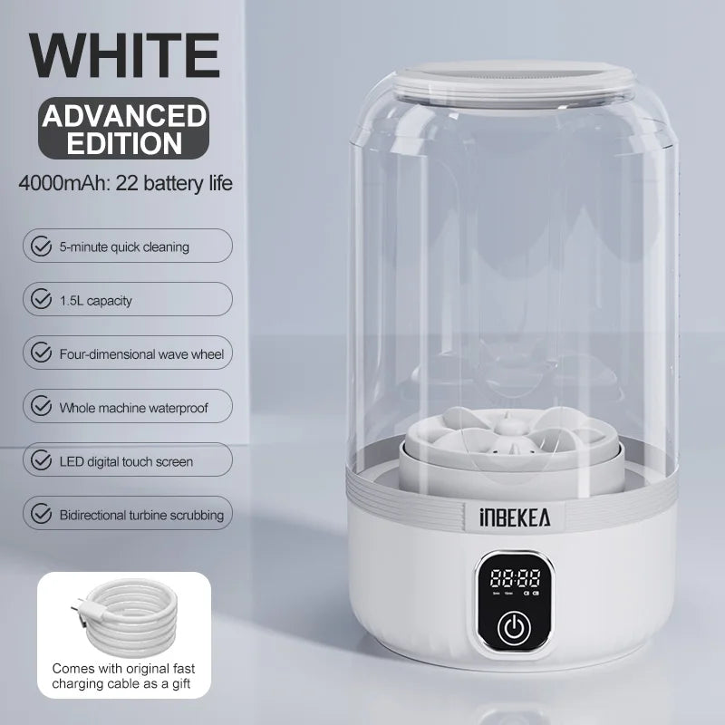 1.5L Wireless washing machine portable