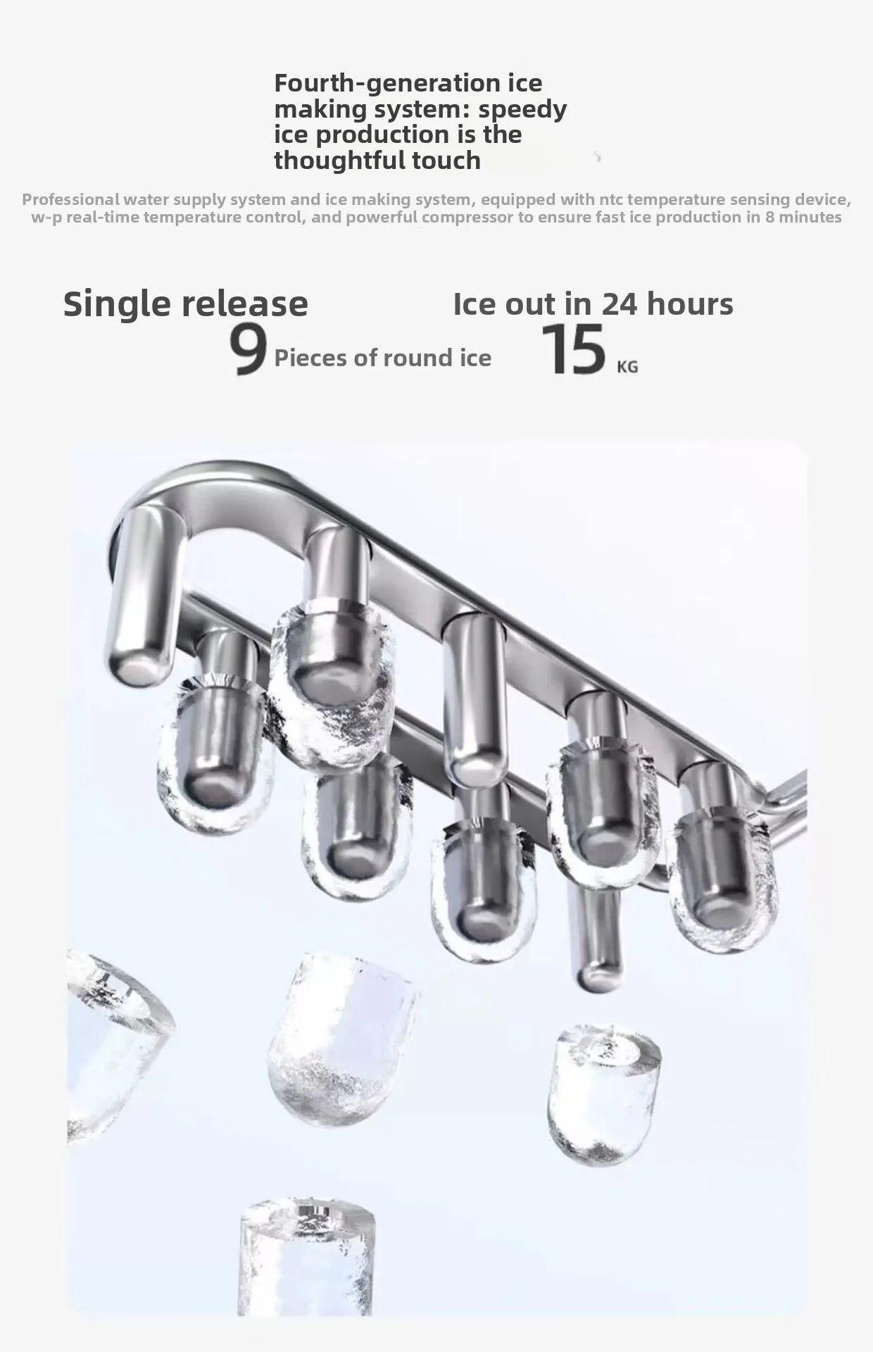 1.3L portable Small ice maker