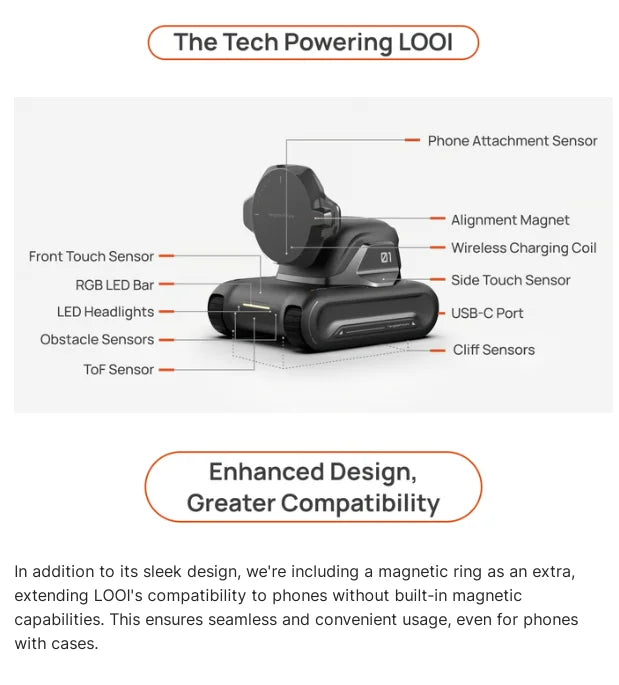 looi robot smartphone