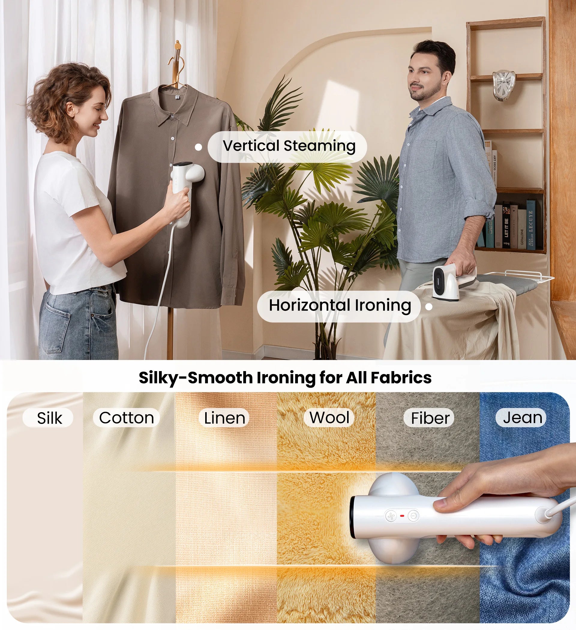 Self-Suction Vacuum Steamer