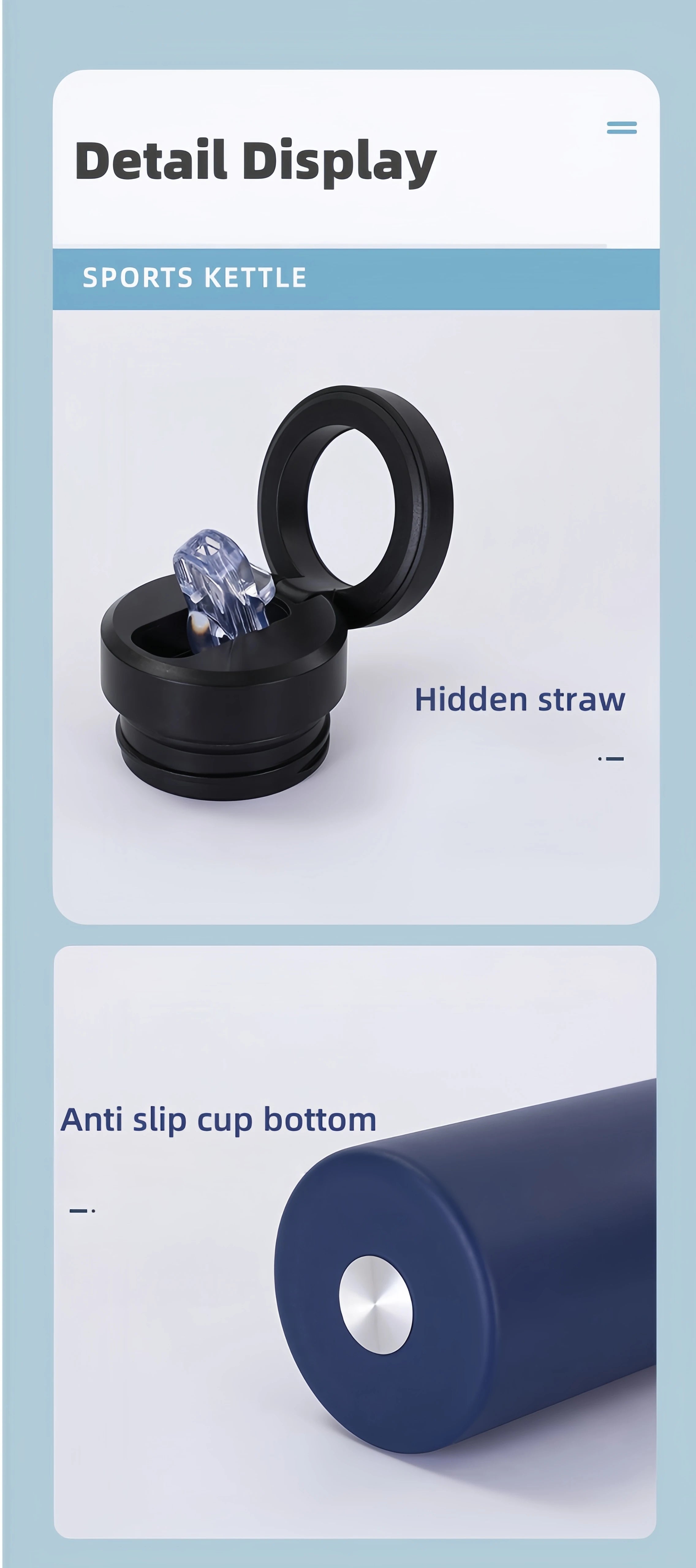 Water Mug With Magnetic Phone Holder