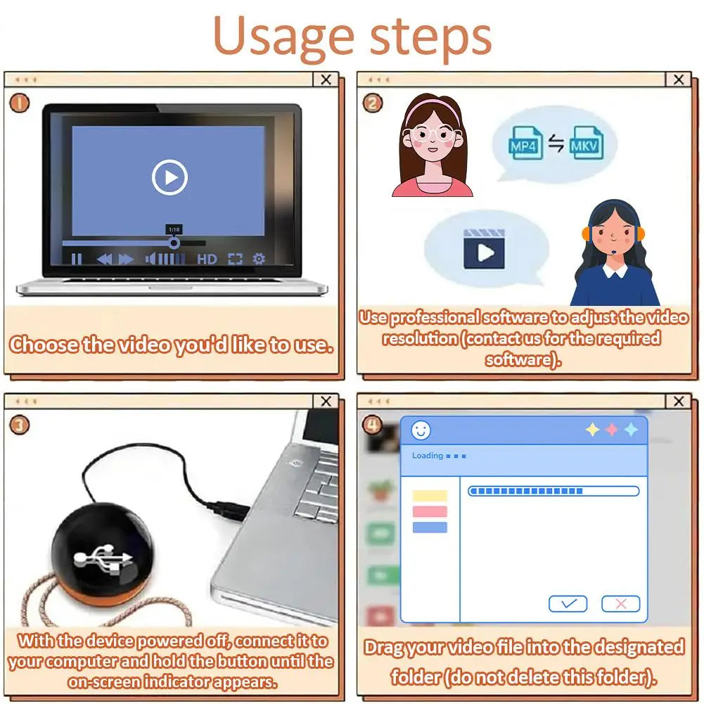 3D Video Crystal Ball DIY Memory