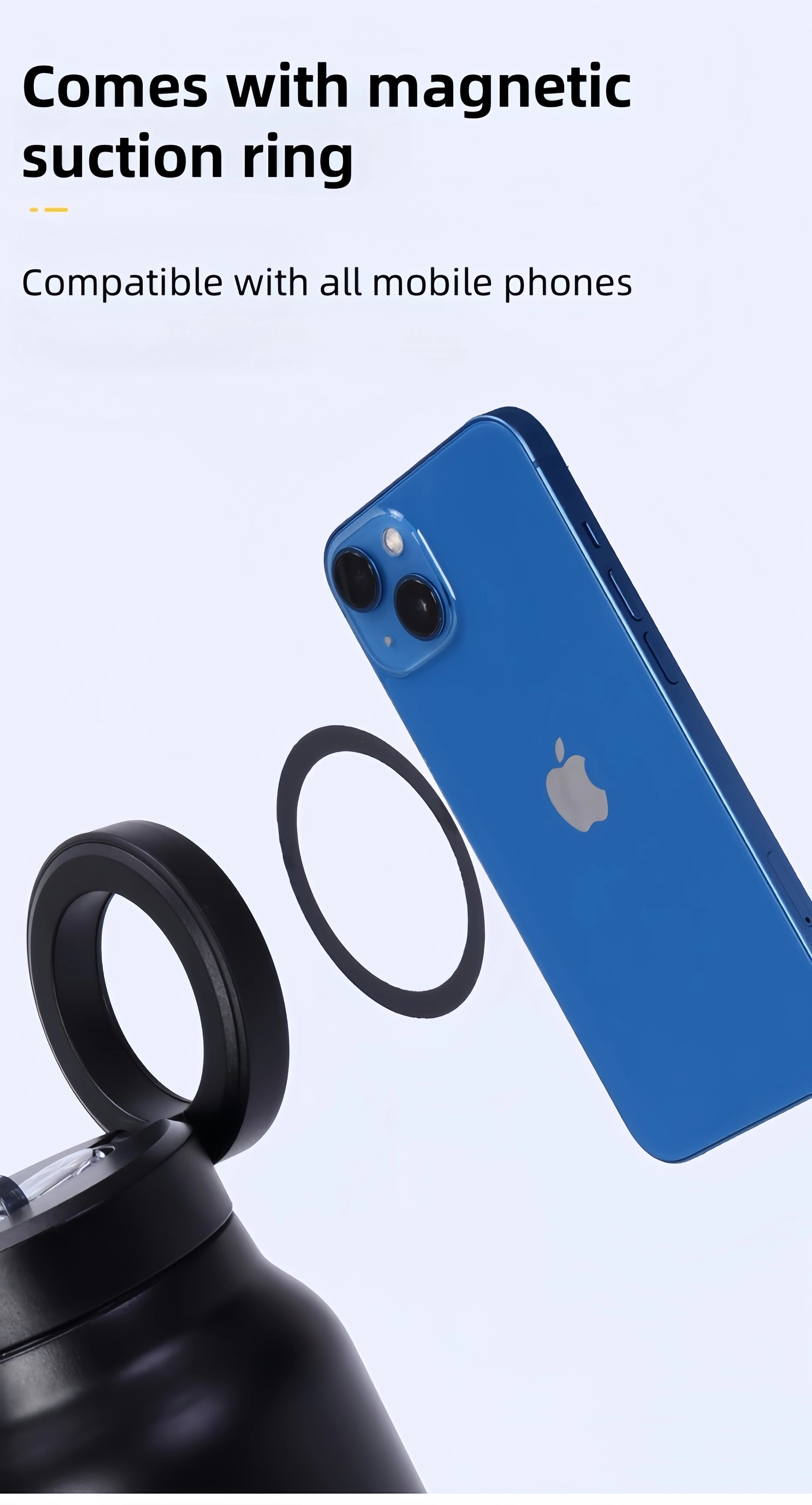 Water Mug With Magnetic Phone Holder