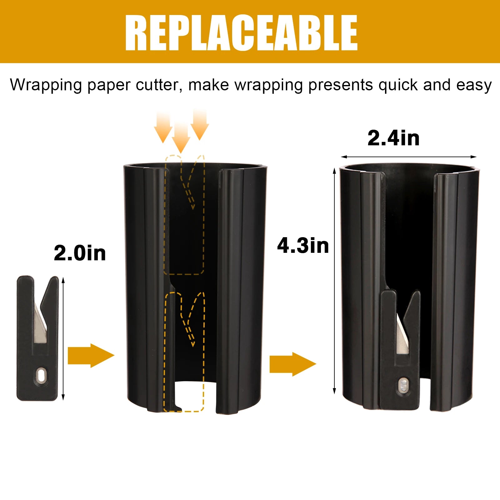 Sliding Wrapping Paper Cutter