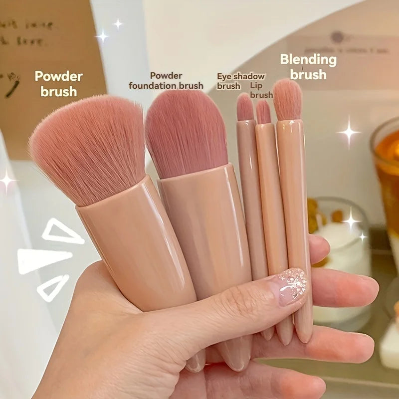 Makeup Brush Set With Mirror