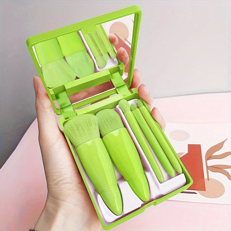 Makeup Brush Set With Mirror