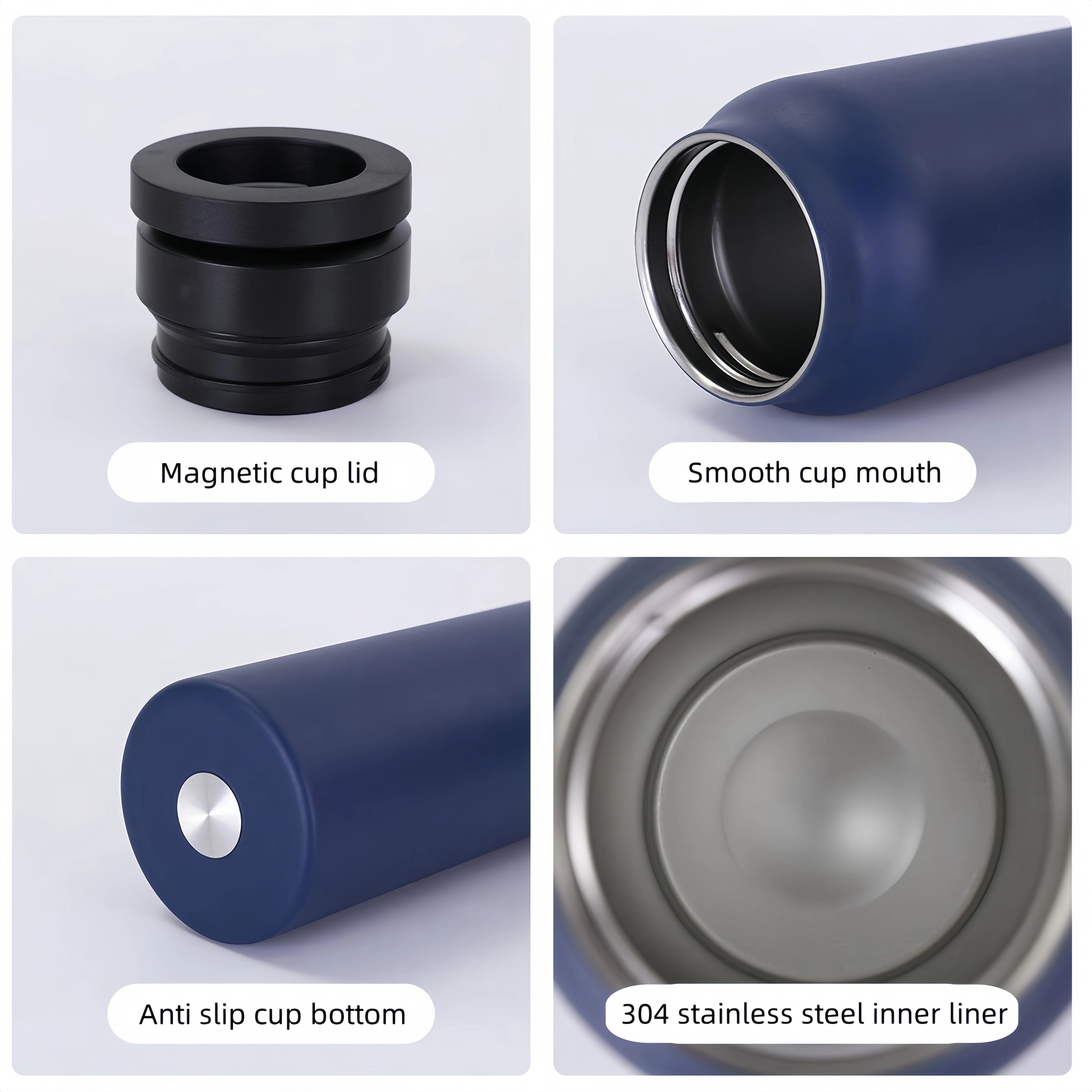 Water Mug With Magnetic Phone Holder