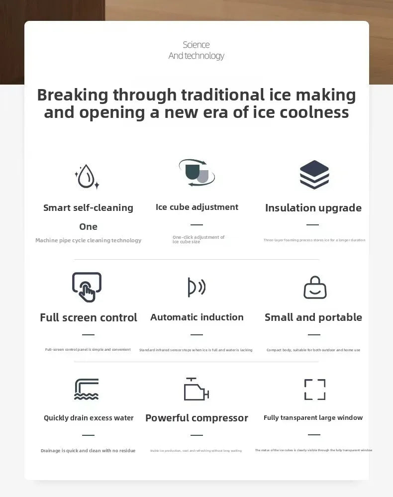 1.3L portable Small ice maker