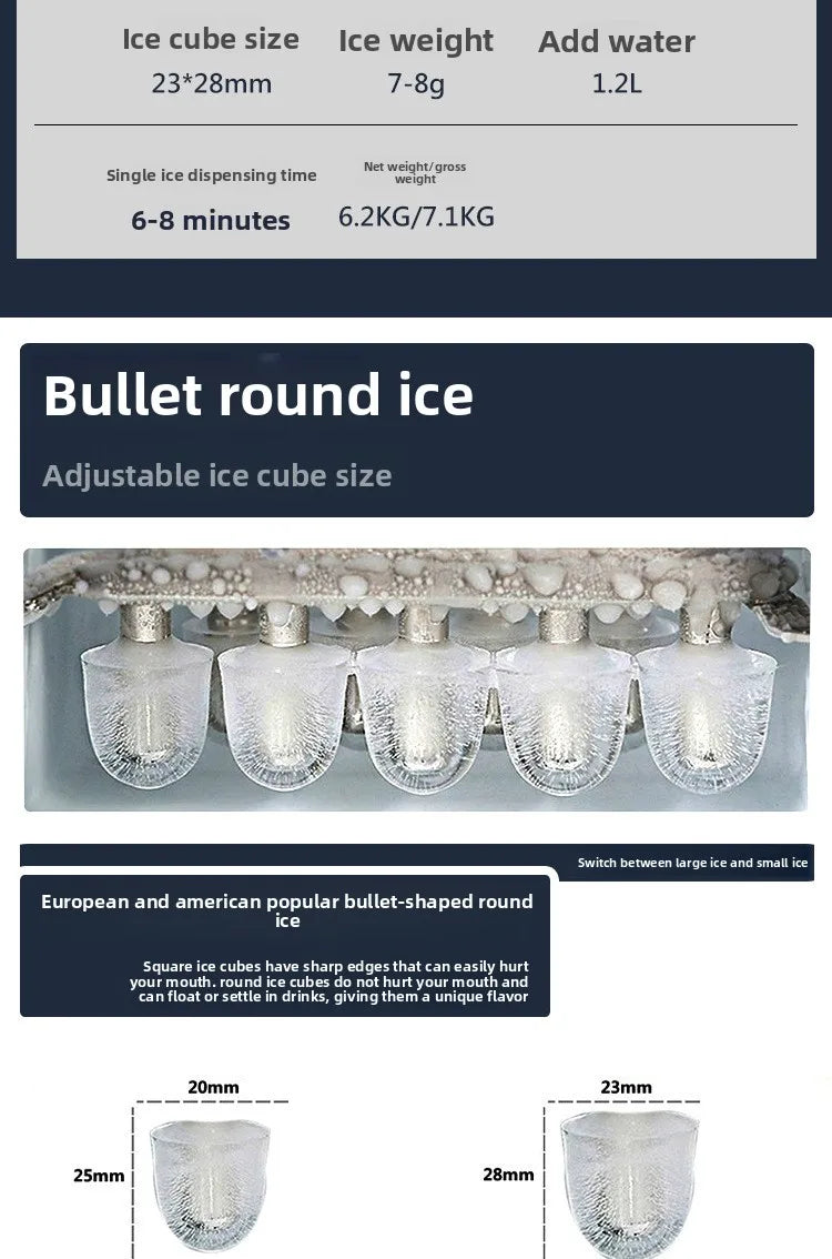 1.3L portable Small ice maker