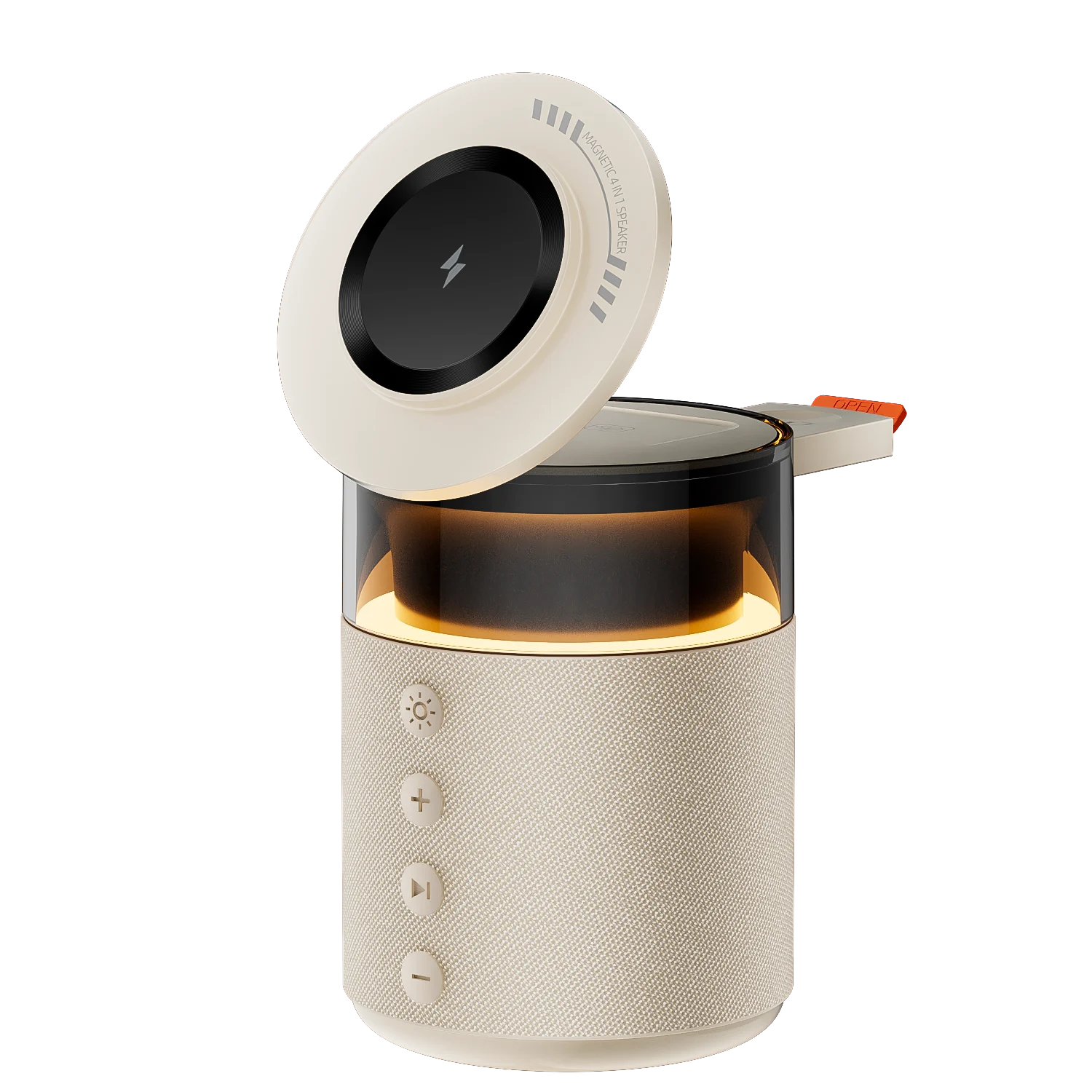 Magnetic Wireless Charging with Wireless Speaker