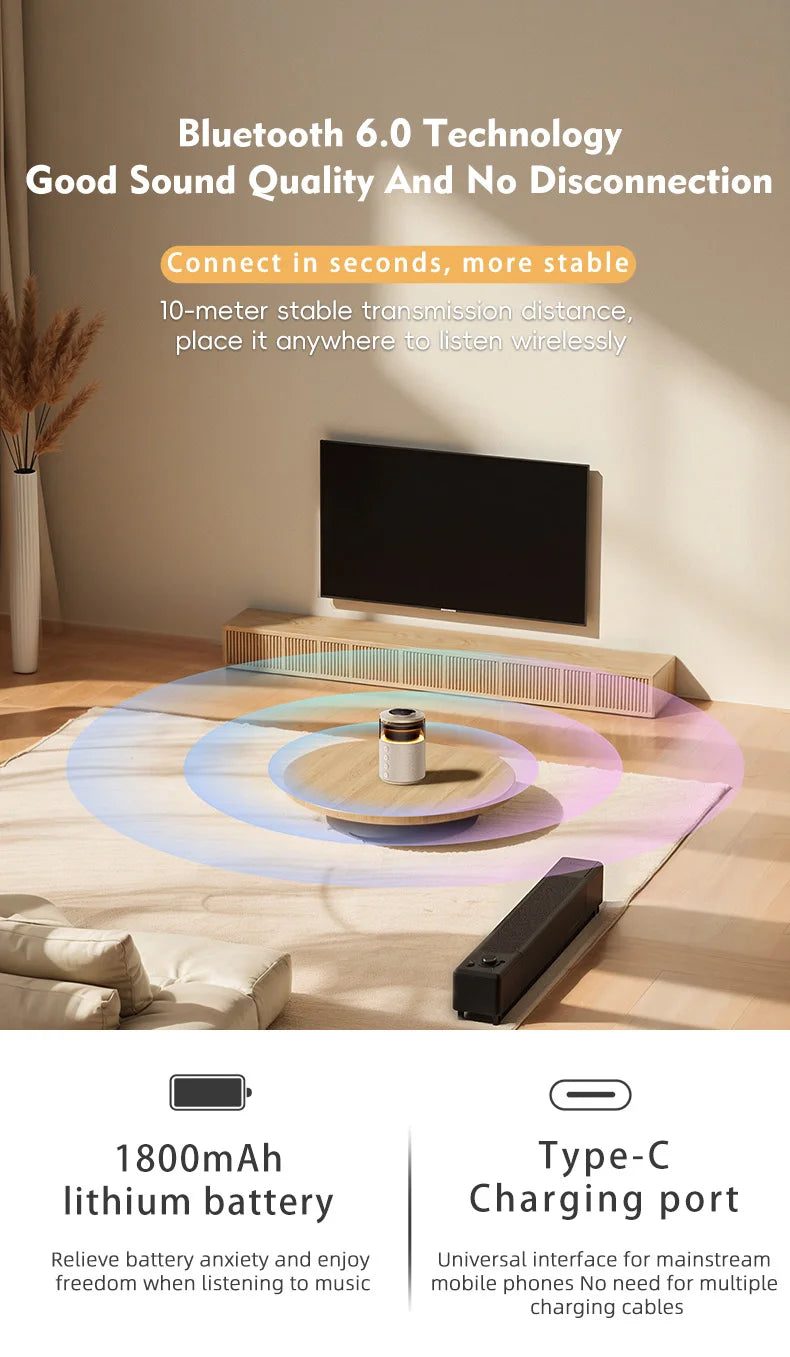 Magnetic Wireless Charging with Wireless Speaker