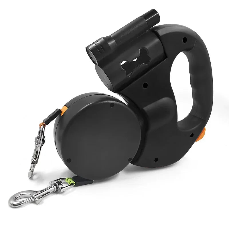 Retractable Double Dog Leash