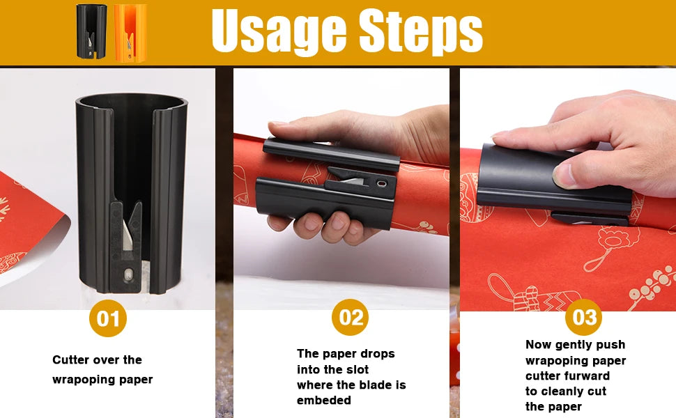 Sliding Wrapping Paper Cutter