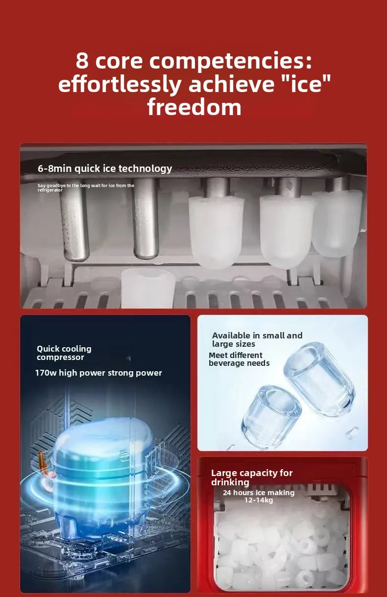 1.3L portable Small ice maker