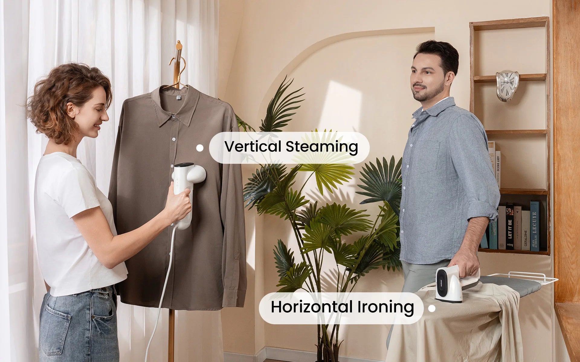 Self-Suction Vacuum Steamer